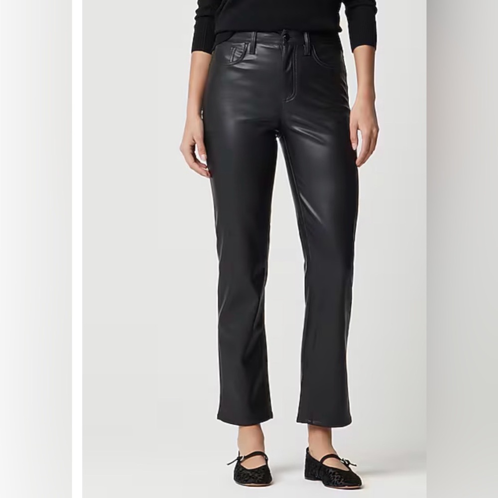 J. Crew Full-length straight-leg pant in faux leather